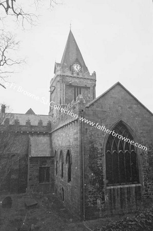 TOWER OF ST NICHOLAS FROM SHOP STREET